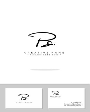 PDPD ilk logo imza vektörü. El yazısı kavramı logosu.