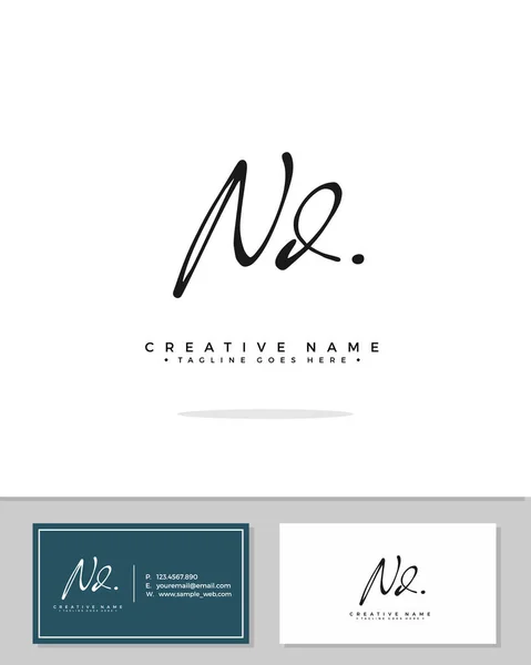 Vecteur Signature Logo Initial Concept Écriture Logo — Image vectorielle