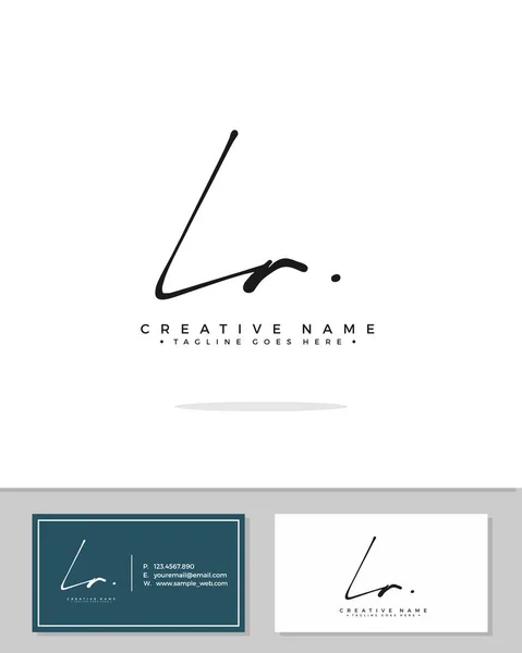 Ilk Logo Imza Vektörü Yazısı Kavramı Logosu — Stok Vektör