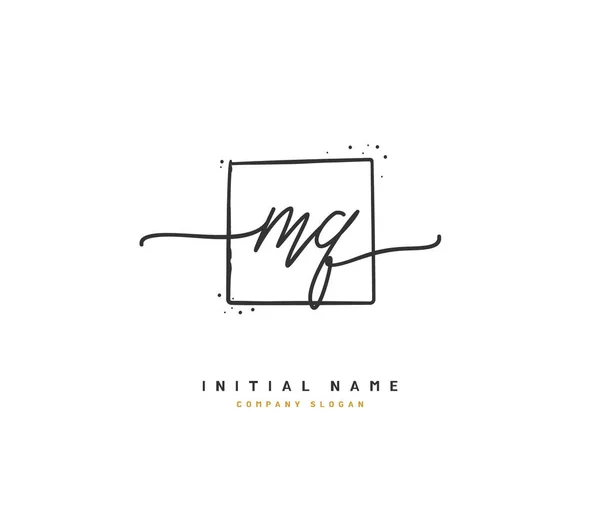 Beauty Vector Initial Logo Handwriting Logo Initial Signature Wedding Fashion — Stock vektor