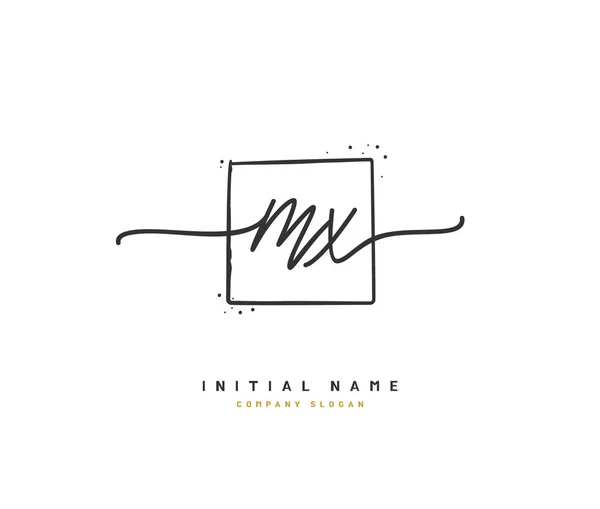 Beauty Vector Initial Logo Handwriting Logo Initial Signature Wedding Fashion — Stock vektor