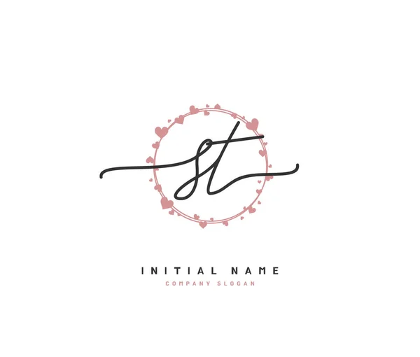 TN Beauty vector initial logo art, handwriting logo of initial signature,  wedding, fashion, jewerly, boutique, floral and botanical with creative  temp Stock Vector Image & Art - Alamy