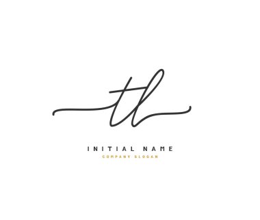 T L TI Güzellik Vektörü ilk logosu, ilk imzadan oluşan el yazısı logosu, düğün, moda, mücevher, butik, çiçek ve botanik, herhangi bir şirket veya işletme için yaratıcı şablona sahip..