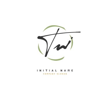 T W Tw Güzellik vektörü ilk logosu, ilk imzadan oluşan el yazısı logosu, düğün, moda, mücevher, butik, çiçek ve botanik, herhangi bir şirket veya işletme için yaratıcı şablona sahip..