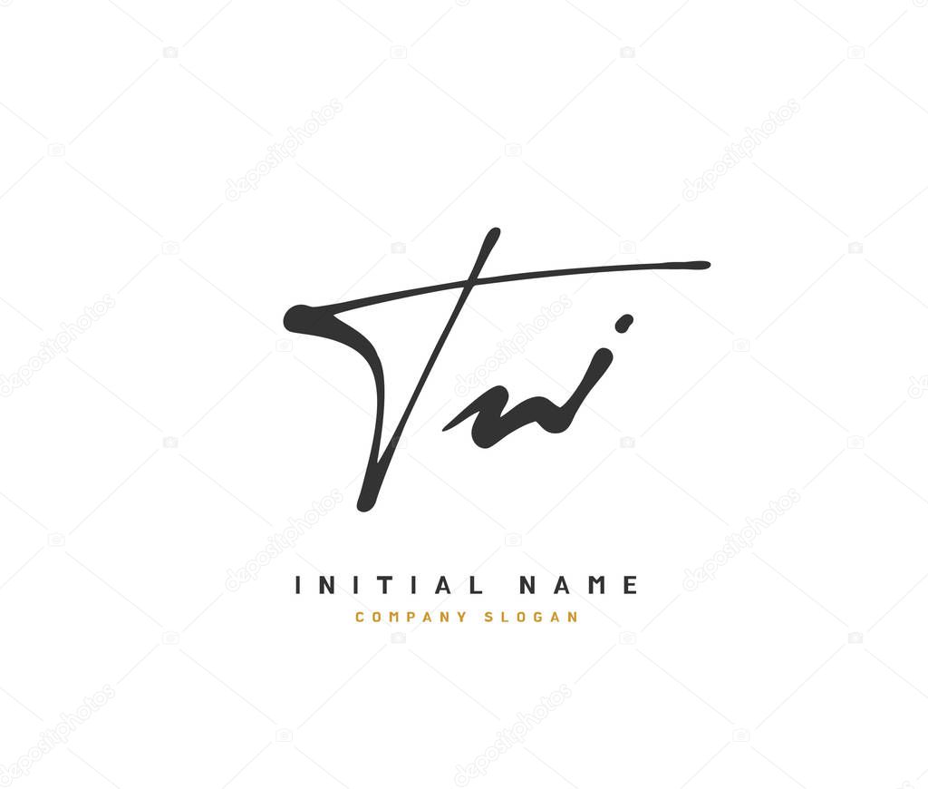 T W TW Beauty vector initial logo, handwriting logo of initial signature, wedding, fashion, jewerly, boutique, floral and botanical with creative template for any company or business.