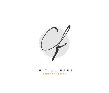 C F CF Güzellik Vektörü ilk logosu, ilk imzadan oluşan el yazısı logosu, düğün, moda, mücevher, butik, çiçek ve botanik, herhangi bir şirket veya işletme için yaratıcı şablona sahip..