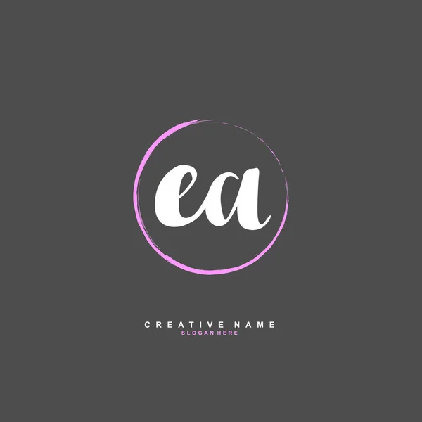 Modèle Logo Initial Vecteur Lettre Logo Concept — Image vectorielle