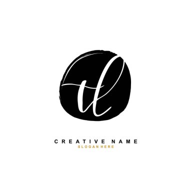 T L TI ilk logo şablonu vektörü. Harf logosu kavramı