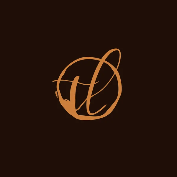 Начальный Вектор Шаблона Логотипа Концепция Логотипа Письма — стоковый вектор