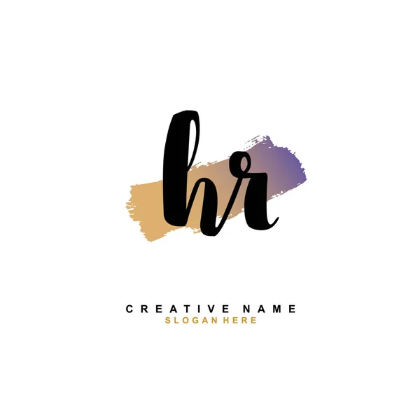 Initiële Logo Template Vector Brieflogo Concept — Stockvector