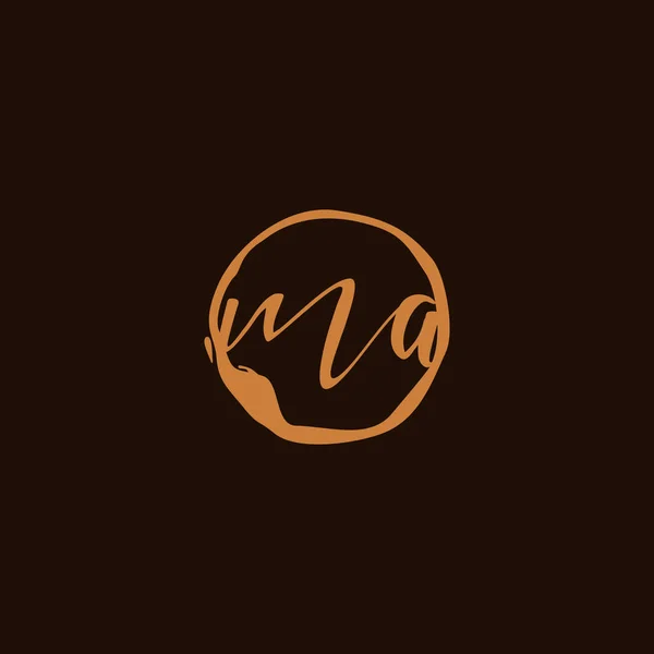 Modèle Logo Initial Vecteur Lettre Logo Concept — Image vectorielle
