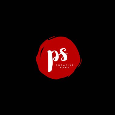 P S PS İlk logo şablonu vektörü. Harf logosu kavramı