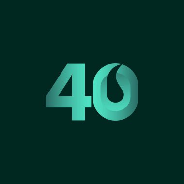 Banner Yazdırma Yıldönümü Numarası Vektörü