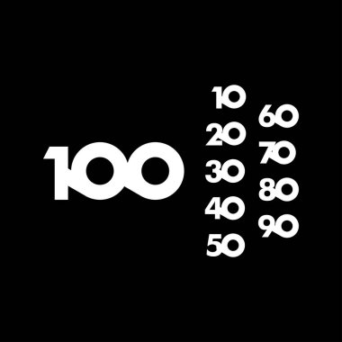 Yıldönümü Numarası Vektör Tasarımı