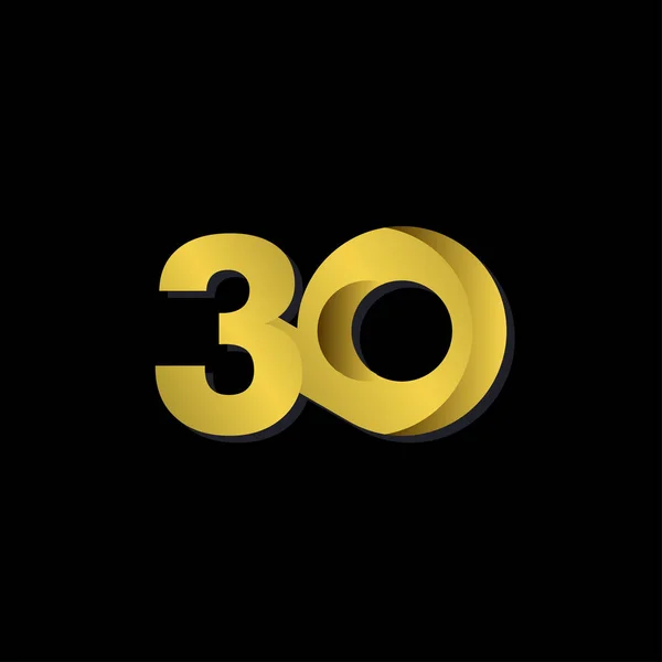 Numero Anniversario Design vettoriale — Vettoriale Stock