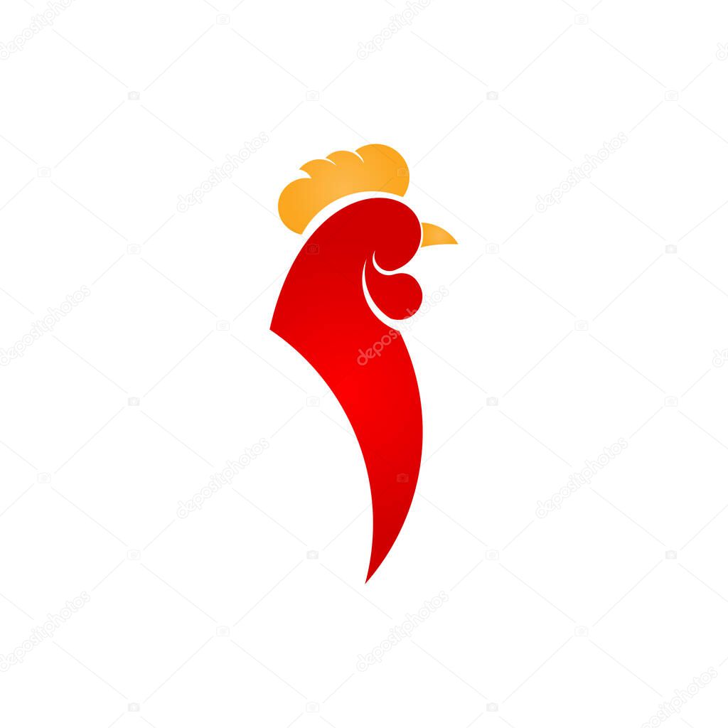 Rooster Logo Vector Illustration For Print