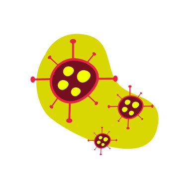 Corona Virüs Vektörü İllüstrasyon Tıp Arkaplanı Bilimi