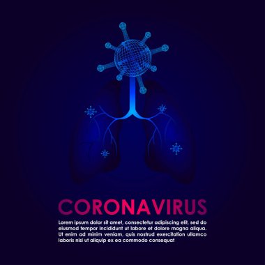 Corona Virüs Vektörü İllüstrasyon Tıp Arkaplanı Bilimi