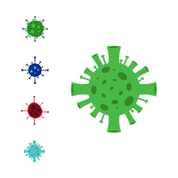 Corona Virus Vector Illustration Science Medicine Background — Stockový vektor