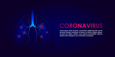 Corona Virüs Vektörü İllüstrasyon Tıp Arkaplanı Bilimi