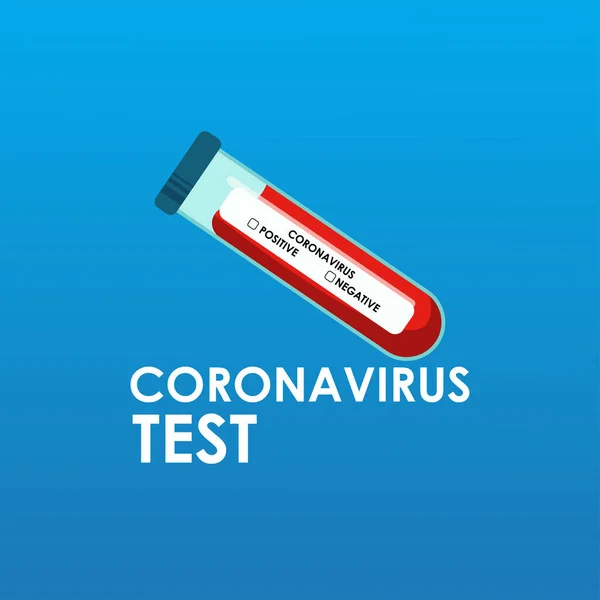 Corona Virus Vector Illustration Prueba Laboratorio Del Virus Corona — Vector de stock