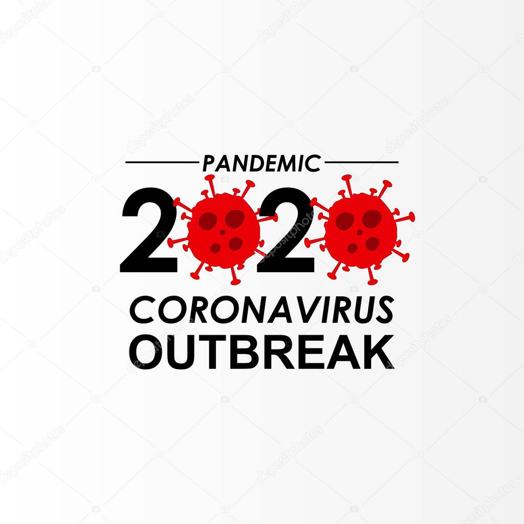 2020 Sign For Pandemic Corona Virus Outbreak Design