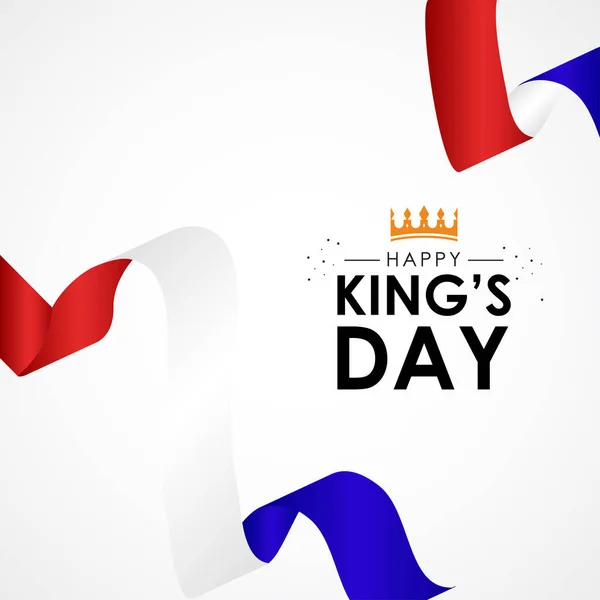 Kings Day Vector Ontwerp Sjabloon Illustratie — Stockvector