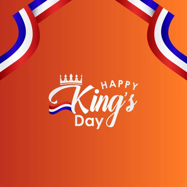 Kings Day Vektör Tasarım Şablonu İllüstrasyonu