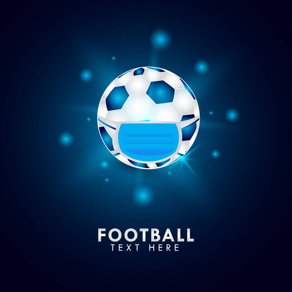 Football Championship Background Vector Design With Masker