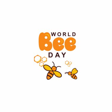 Dünya Arı Günü Vektör Tasarım Şablonu İllüstrasyonu