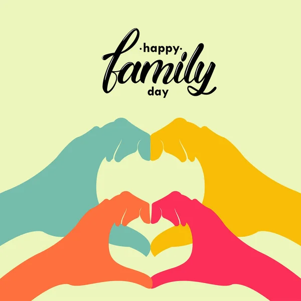 Journée Internationale Des Familles Illustration Vectorielle Design Joyeuse Journée Familiale — Image vectorielle