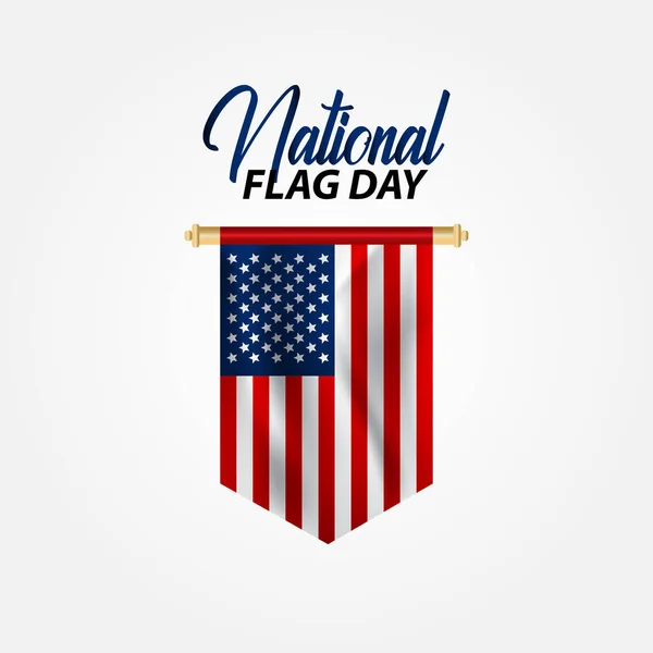 Feliz Dia Nacional Bandeira Ilustração Vetorial Dia Nacional Bandeira — Vetor de Stock
