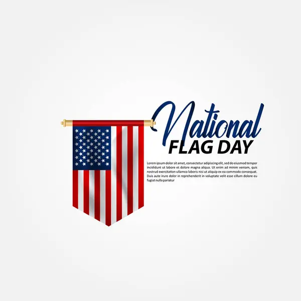 Feliz Dia Nacional Bandeira Ilustração Vetorial Dia Nacional Bandeira — Vetor de Stock