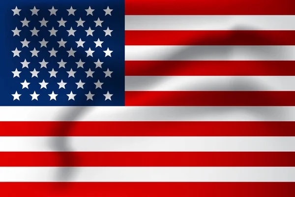 America Flag Vector Illustration Para Día Nacional Bandera — Vector de stock