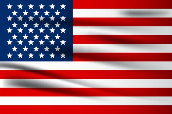 America Flag Vector Illustration Para Día Nacional Bandera — Vector de stock