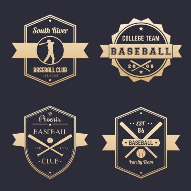 Beyzbol kulübü, takım logo, rozetleri, Amblemler
