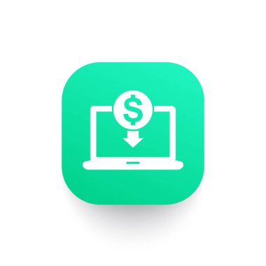 Internet Bankacılığı simgesini, online ödeme işareti