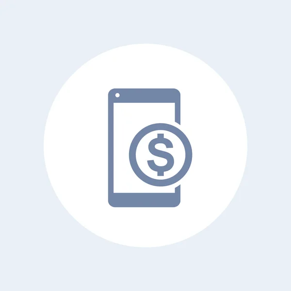Icône de la banque mobile — Image vectorielle