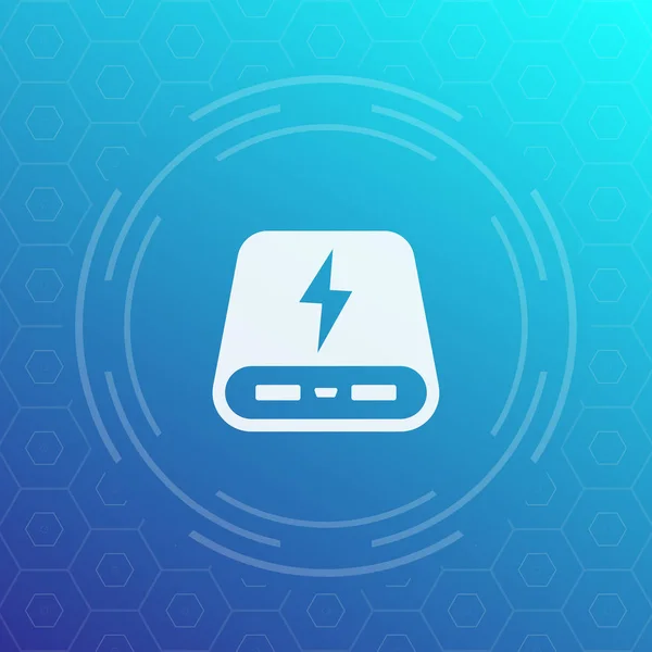 Power bank vektor symbol — Stock vektor