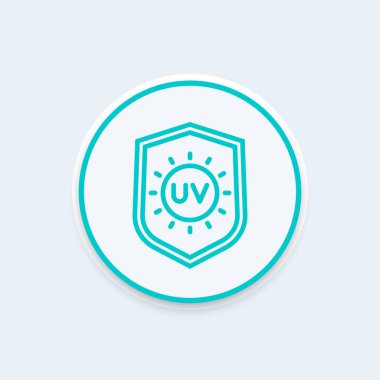UV koruma satırı simgesi