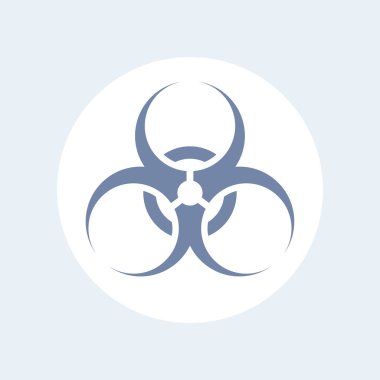 Biyolojik tehlike sembolü, biyolojik tehlike işareti üzerine beyaz