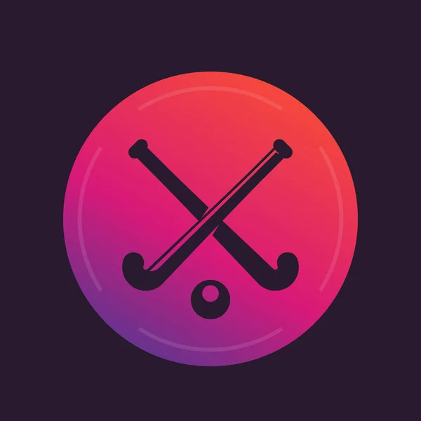 Feldhockey-Vektorsymbol — Stockvektor