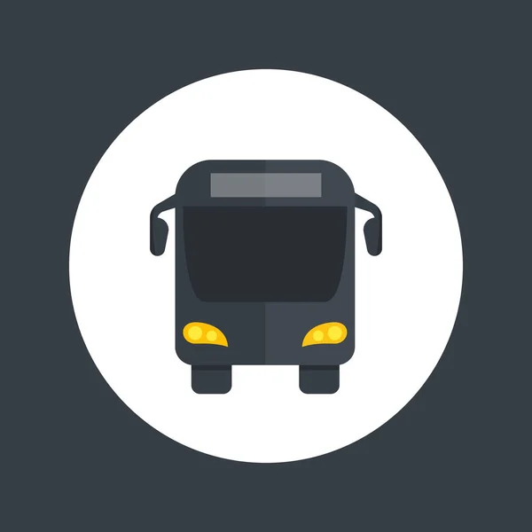 Bus-Ikone im flachen Stil — Stockvektor