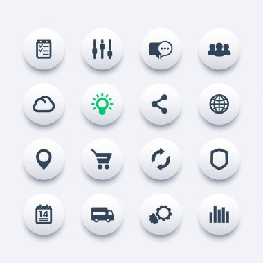 Web Icons set, internet, e-ticaret, alışveriş