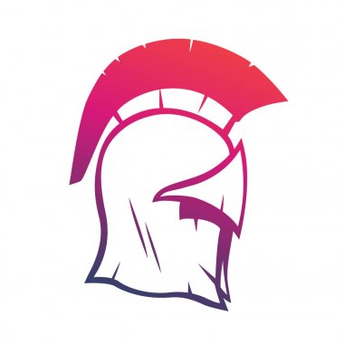 Spartalı kask vektör öğesi için logo veya Yazdır