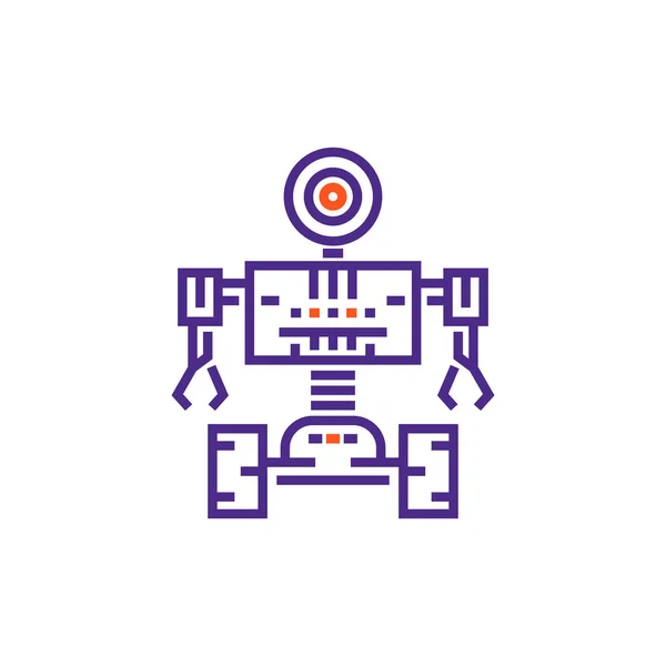 Robotique, robot de style linéaire — Image vectorielle