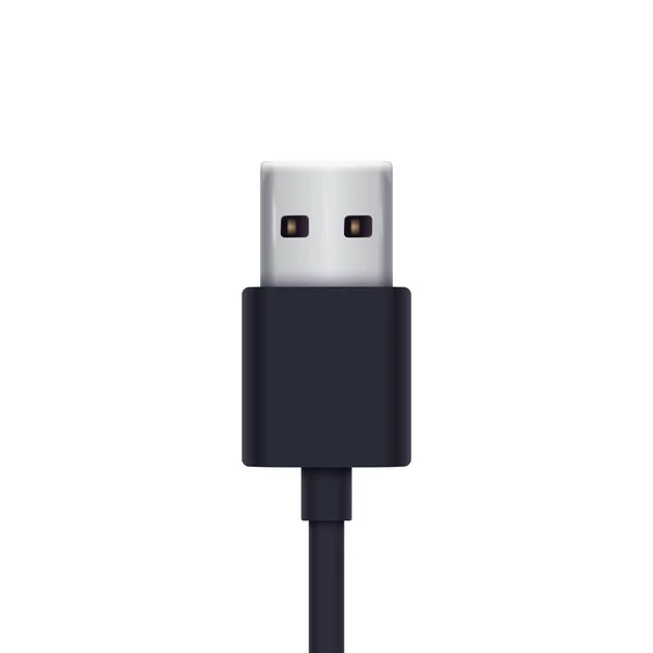 Ilustracja wektorowa wtyczka USB — Wektor stockowy