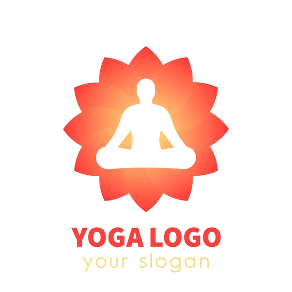 Yoga vector logo — Stockvector