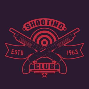 Silahlar, çapraz av tüfeği ile çekim kulüp logosu