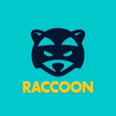 Rakun logo şablonu, Rakun baş